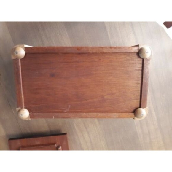 Wood Jewelry Trinket Box with Tray and Photo Insert Keepsake - Picture 10 of 12
